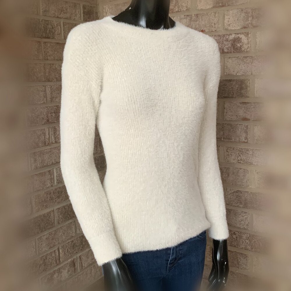 Loft Petites Crew Neck Eyelash Sweater Sz XXS